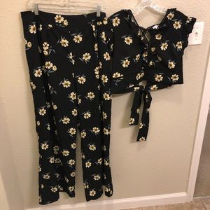 Floral Two Piece Outfit